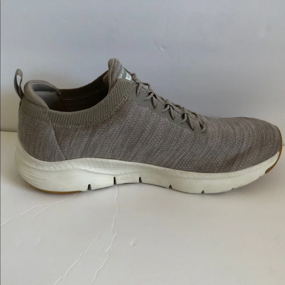 Skechers Arch Fit Men's Slip-On Sneakers in Taupe Gray